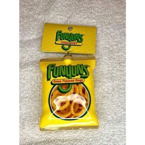 Funyuns Onion Flavored Rings Bag Faux Food Christmas Decoupage Ornament NWT